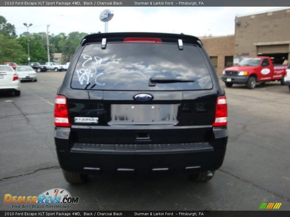 2010 Ford Escape XLT Sport Package 4WD Black / Charcoal Black Photo #4