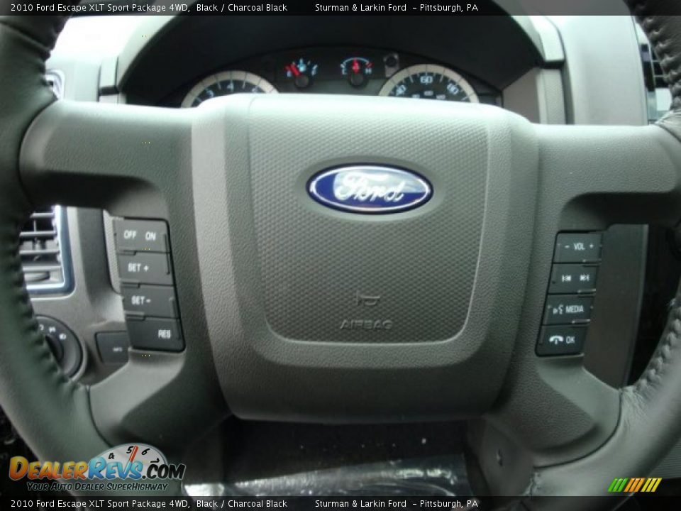 2010 Ford Escape XLT Sport Package 4WD Black / Charcoal Black Photo #18