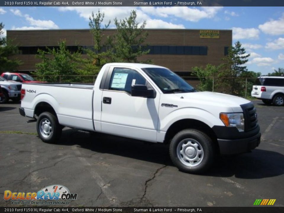 2010 Ford F150 XL Regular Cab 4x4 Oxford White / Medium Stone Photo #1