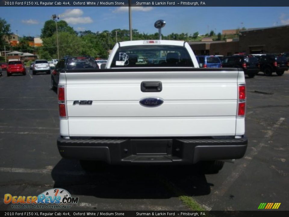 2010 Ford F150 XL Regular Cab 4x4 Oxford White / Medium Stone Photo #4