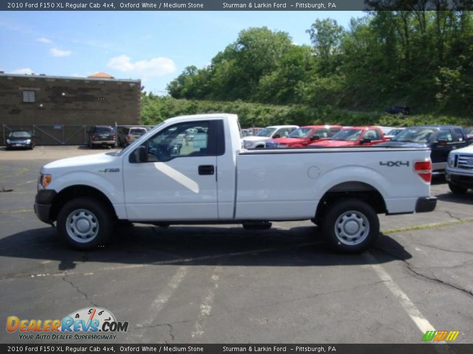 2010 Ford F150 XL Regular Cab 4x4 Oxford White / Medium Stone Photo #6