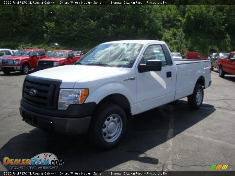 2010 Ford F150 XL Regular Cab 4x4 Oxford White / Medium Stone Photo #10