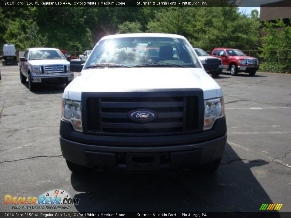 2010 Ford F150 XL Regular Cab 4x4 Oxford White / Medium Stone Photo #11