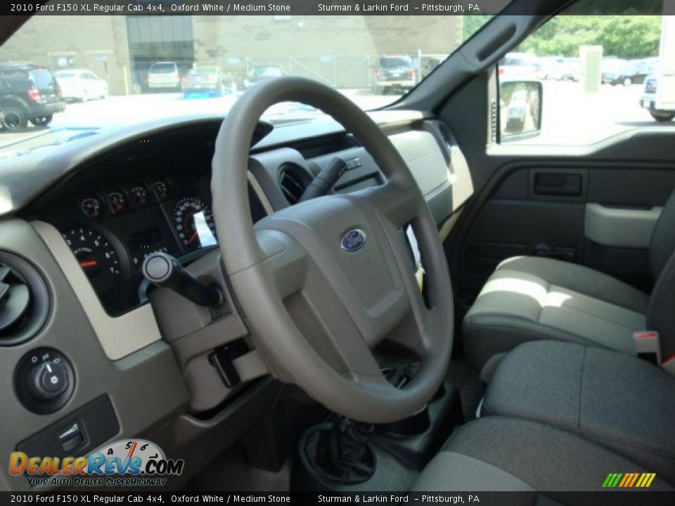 2010 Ford F150 XL Regular Cab 4x4 Oxford White / Medium Stone Photo #16