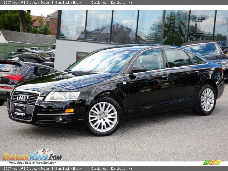 2007 Audi A6 3.2 quattro Sedan Brilliant Black / Ebony Photo #2