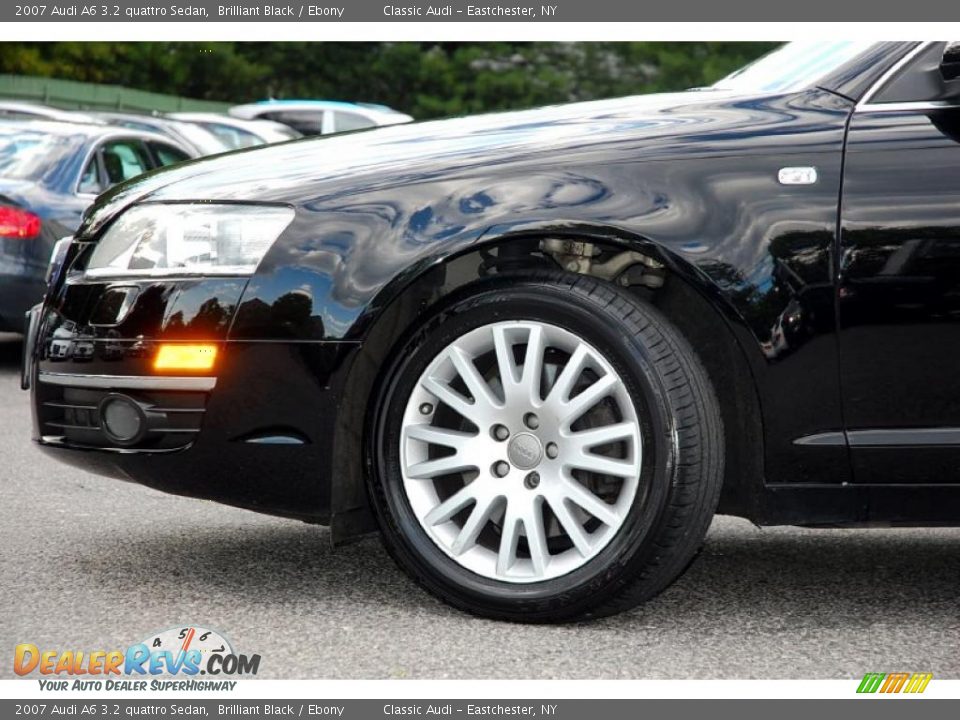 2007 Audi A6 3.2 quattro Sedan Brilliant Black / Ebony Photo #3