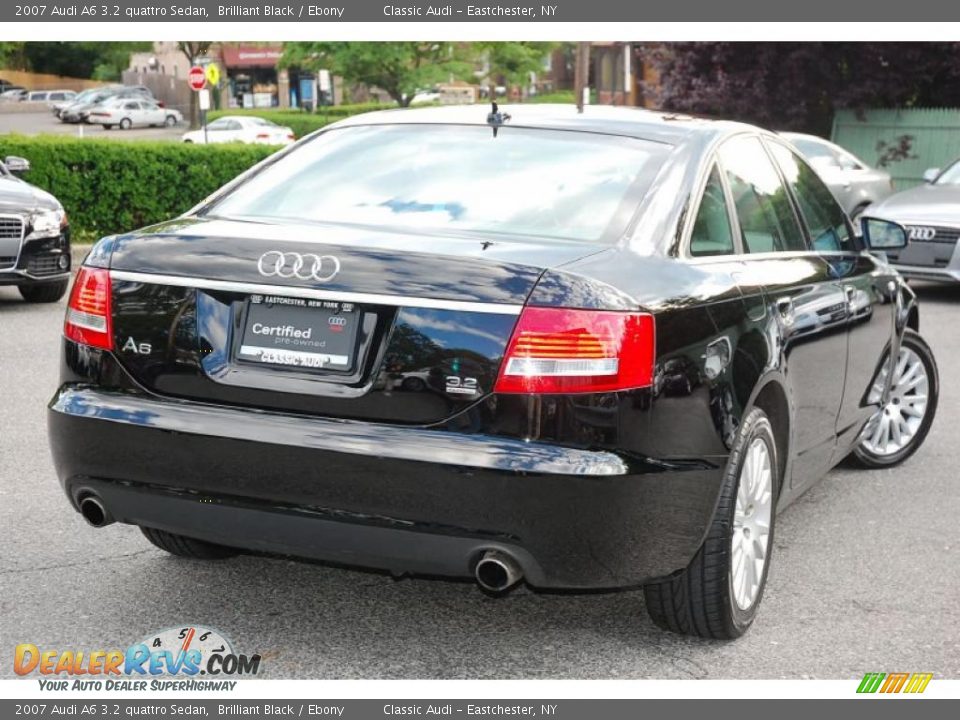 2007 Audi A6 3.2 quattro Sedan Brilliant Black / Ebony Photo #4