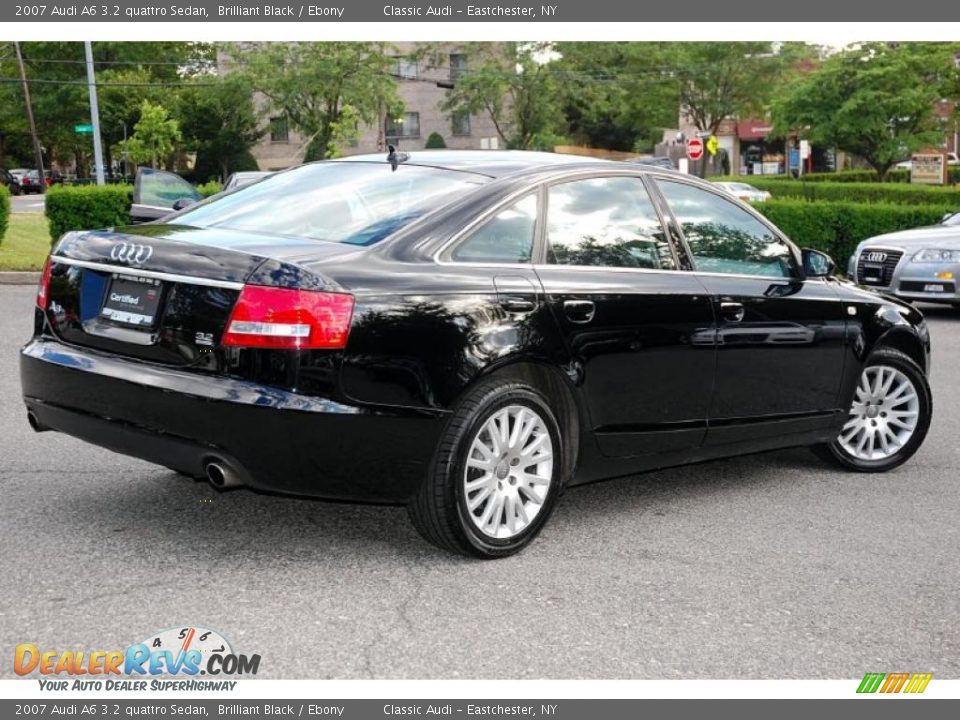 2007 Audi A6 3.2 quattro Sedan Brilliant Black / Ebony Photo #5