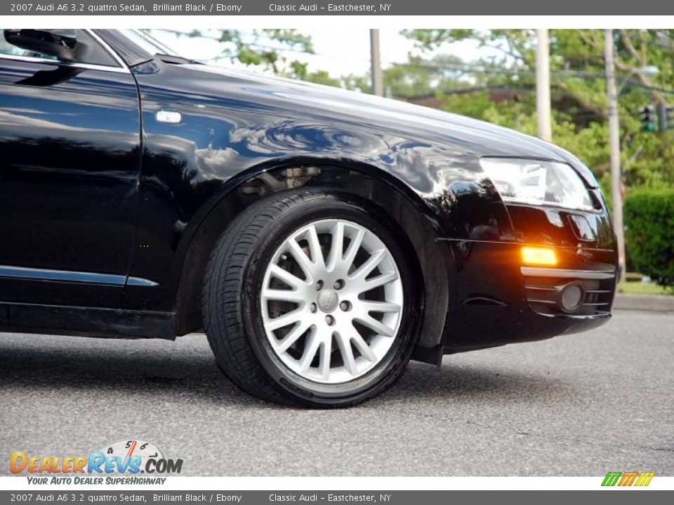 2007 Audi A6 3.2 quattro Sedan Brilliant Black / Ebony Photo #12