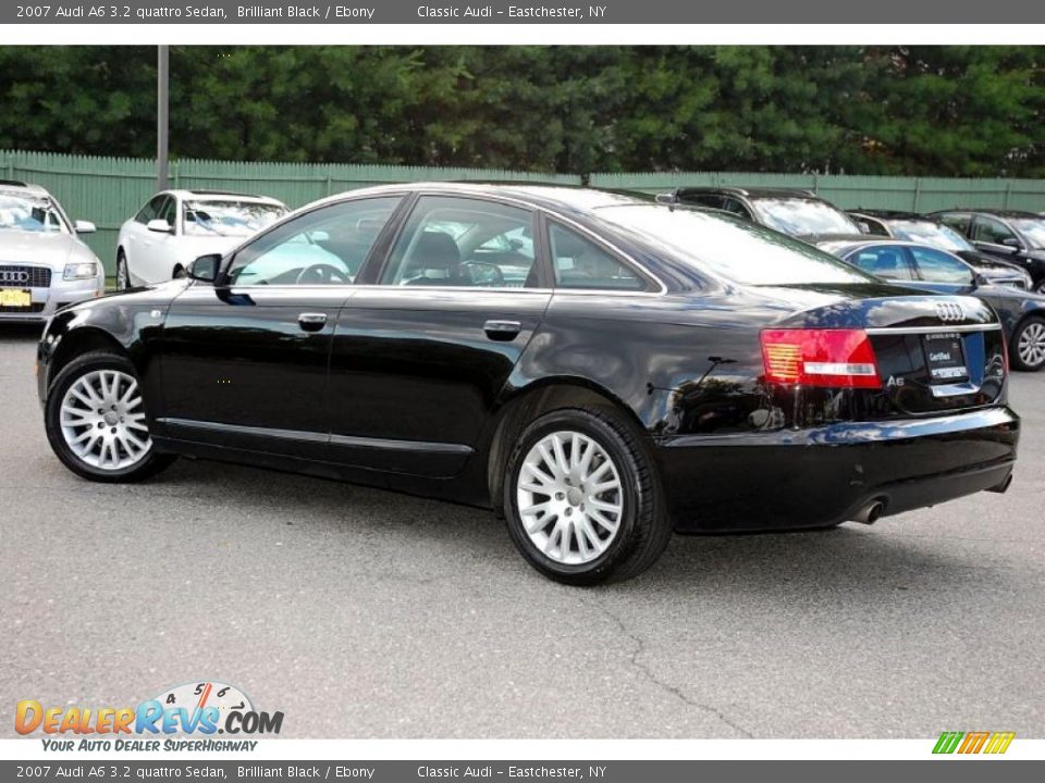 2007 Audi A6 3.2 quattro Sedan Brilliant Black / Ebony Photo #14