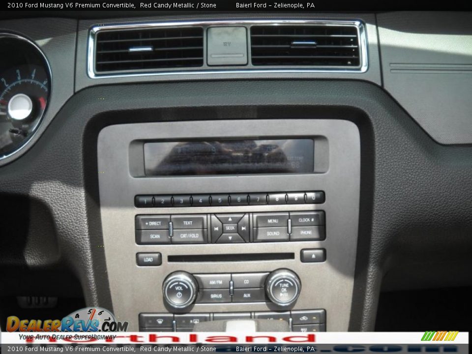 2010 Ford Mustang V6 Premium Convertible Red Candy Metallic / Stone Photo #17