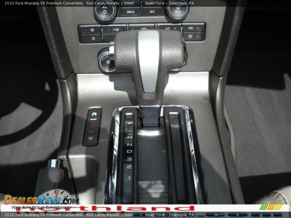2010 Ford Mustang V6 Premium Convertible Red Candy Metallic / Stone Photo #18