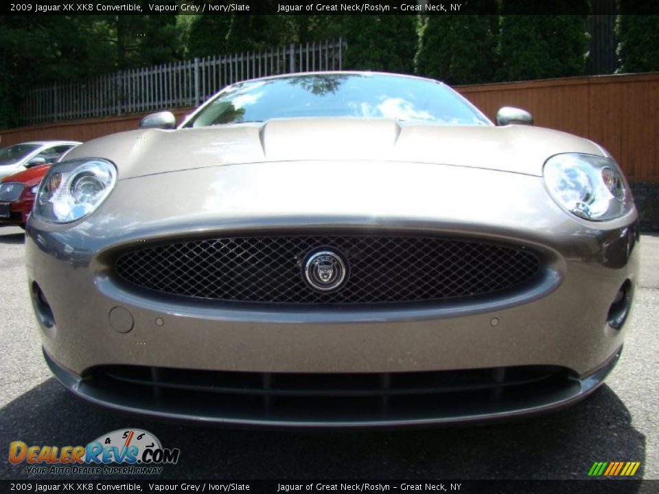 2009 Jaguar XK XK8 Convertible Vapour Grey / Ivory/Slate Photo #2