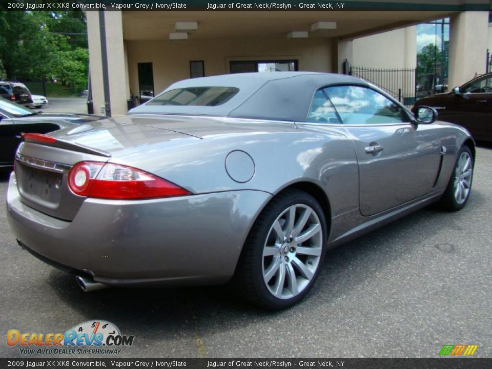 2009 Jaguar XK XK8 Convertible Vapour Grey / Ivory/Slate Photo #5