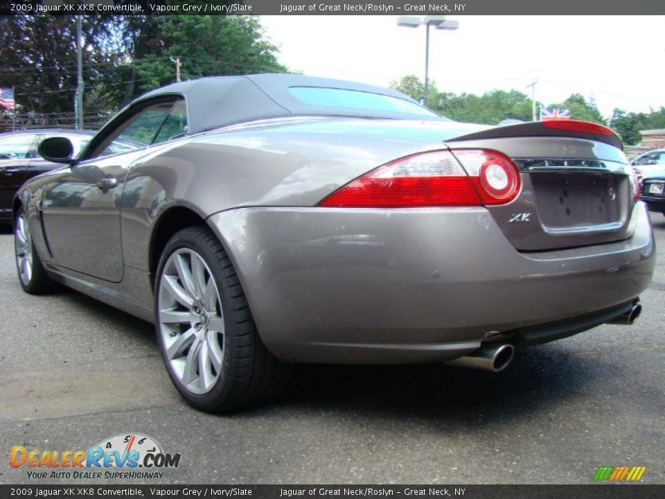 2009 Jaguar XK XK8 Convertible Vapour Grey / Ivory/Slate Photo #7