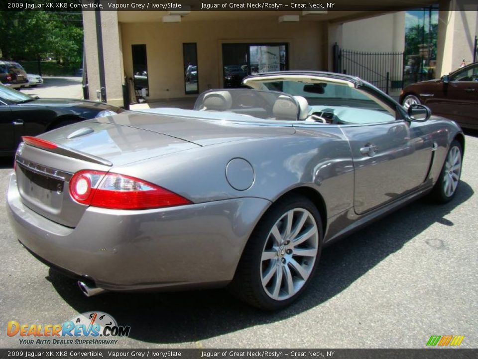 2009 Jaguar XK XK8 Convertible Vapour Grey / Ivory/Slate Photo #10