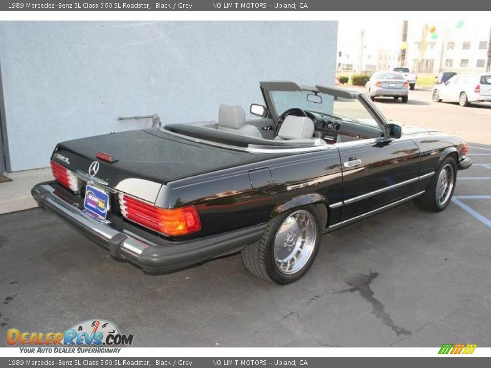 1989 Mercedes-Benz SL Class 560 SL Roadster Black / Grey Photo #5