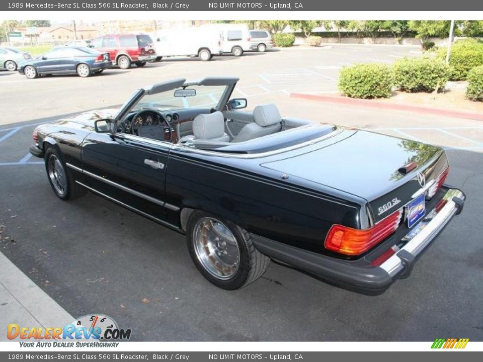 1989 Mercedes-Benz SL Class 560 SL Roadster Black / Grey Photo #6