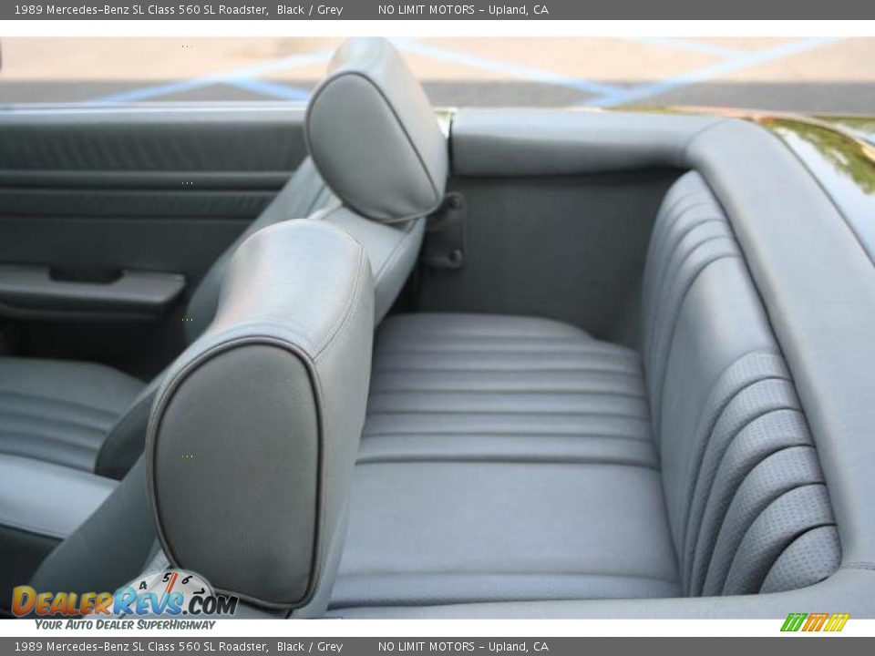 1989 Mercedes-Benz SL Class 560 SL Roadster Black / Grey Photo #9