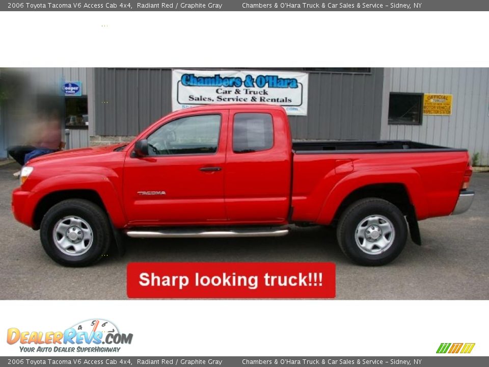 2006 Toyota Tacoma V6 Access Cab 4x4 Radiant Red / Graphite Gray Photo #1