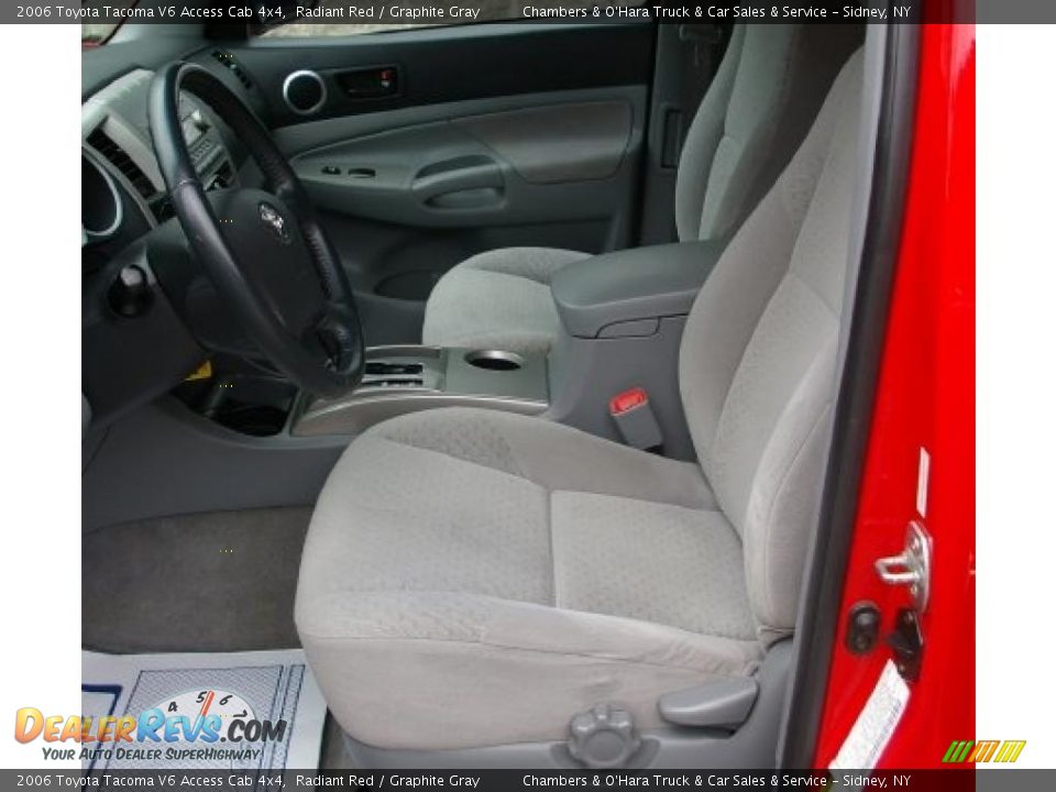 2006 Toyota Tacoma V6 Access Cab 4x4 Radiant Red / Graphite Gray Photo #3
