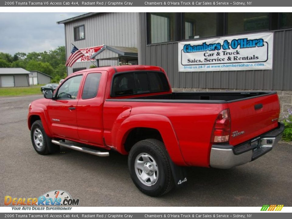 2006 Toyota Tacoma V6 Access Cab 4x4 Radiant Red / Graphite Gray Photo #13