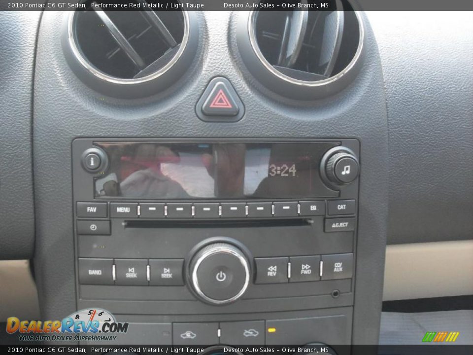 2010 Pontiac G6 GT Sedan Performance Red Metallic / Light Taupe Photo #7