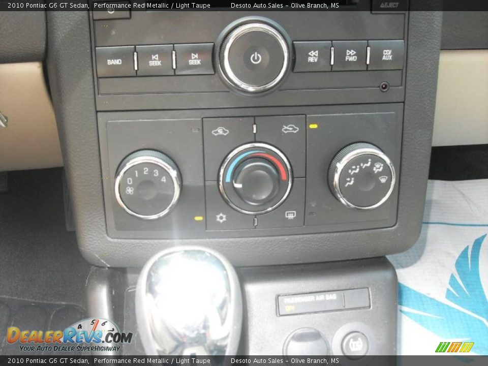 2010 Pontiac G6 GT Sedan Performance Red Metallic / Light Taupe Photo #8