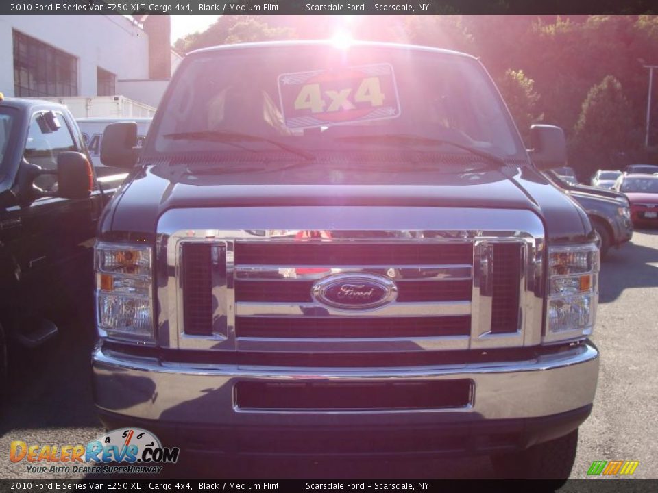 2010 Ford E Series Van E250 XLT Cargo 4x4 Black / Medium Flint Photo #2