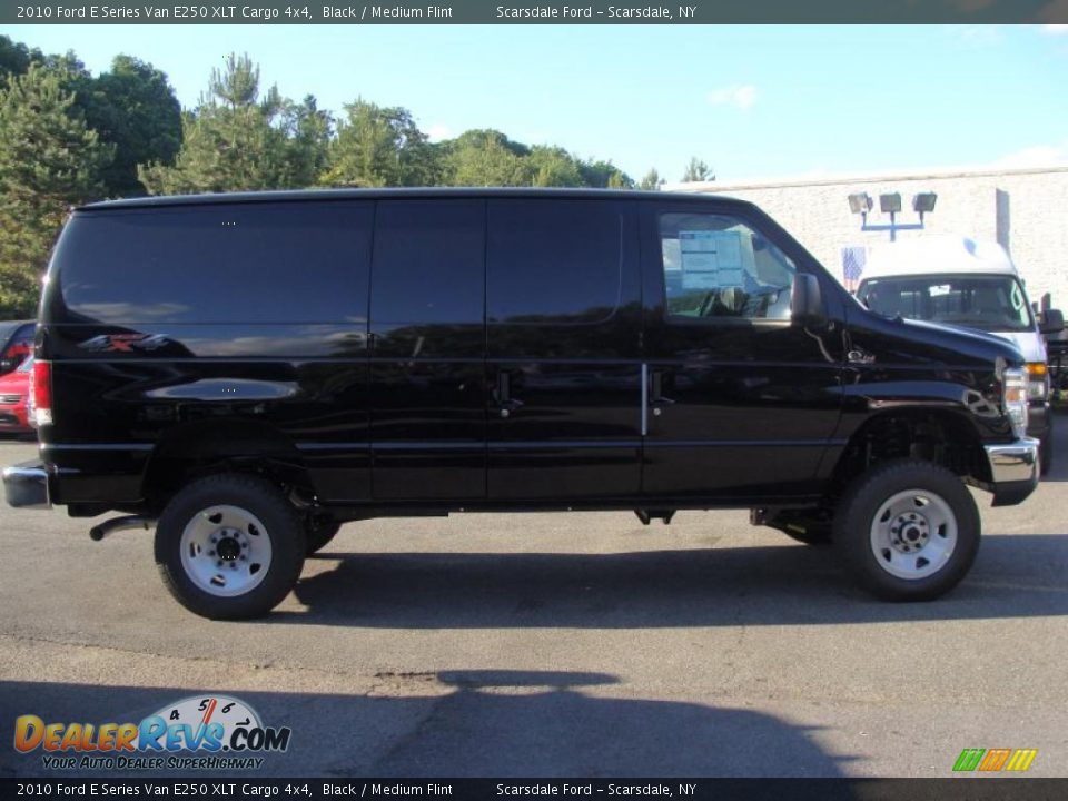 2010 Ford E Series Van E250 XLT Cargo 4x4 Black / Medium Flint Photo #8
