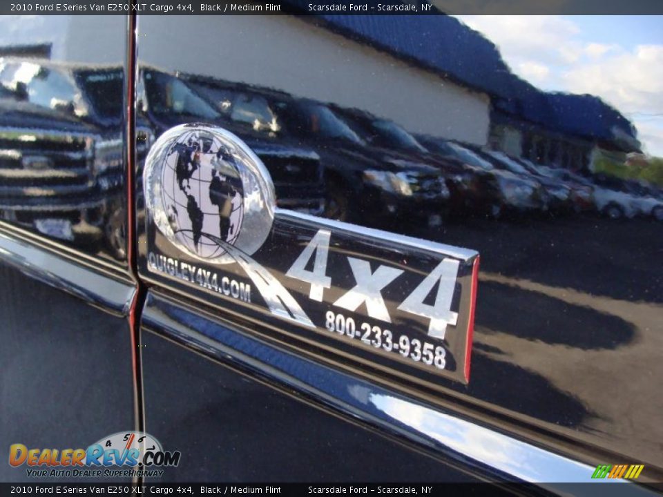2010 Ford E Series Van E250 XLT Cargo 4x4 Black / Medium Flint Photo #9