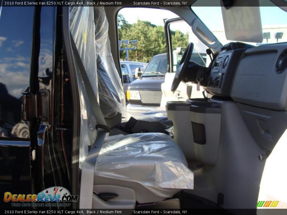 2010 Ford E Series Van E250 XLT Cargo 4x4 Black / Medium Flint Photo #15
