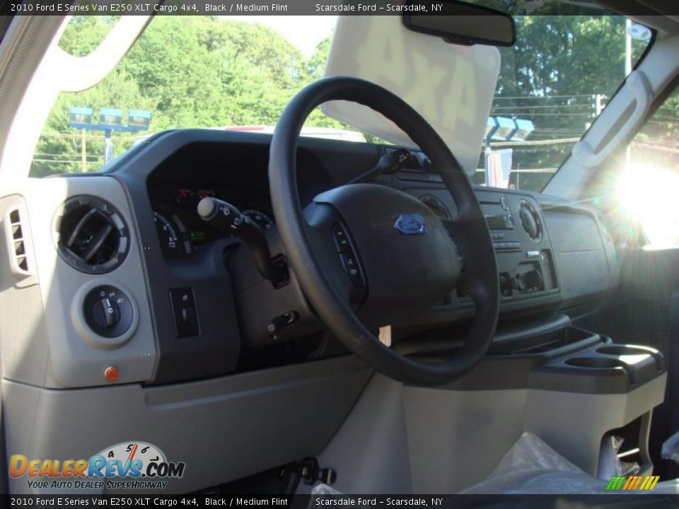 2010 Ford E Series Van E250 XLT Cargo 4x4 Black / Medium Flint Photo #20