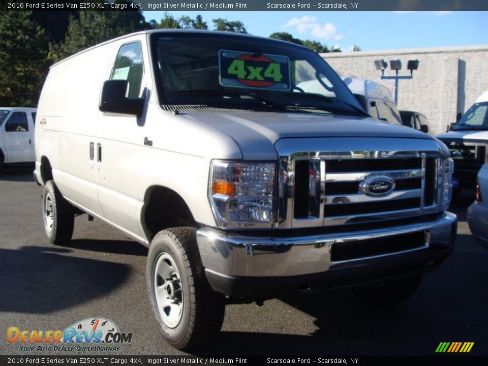 2010 Ford E Series Van E250 XLT Cargo 4x4 Ingot Silver Metallic / Medium Flint Photo #1