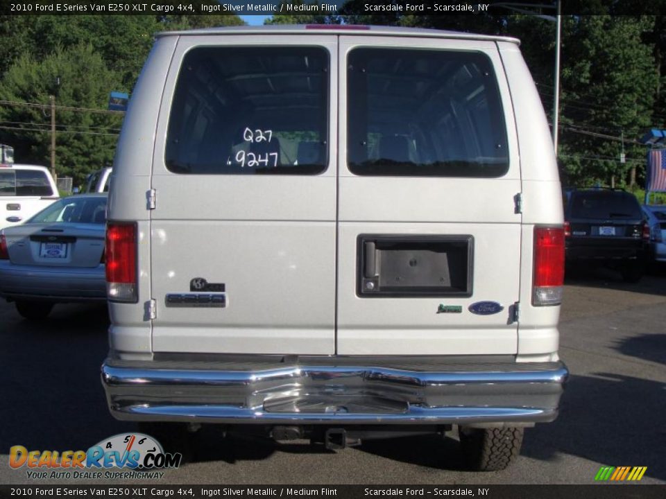 2010 Ford E Series Van E250 XLT Cargo 4x4 Ingot Silver Metallic / Medium Flint Photo #7