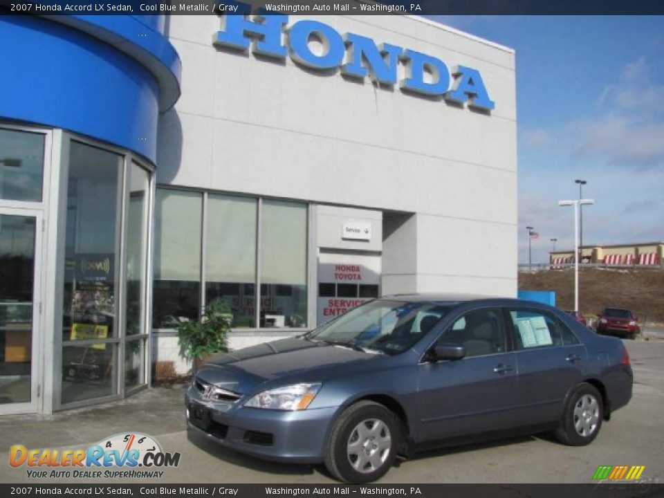 2007 Honda Accord LX Sedan Cool Blue Metallic / Gray Photo #1