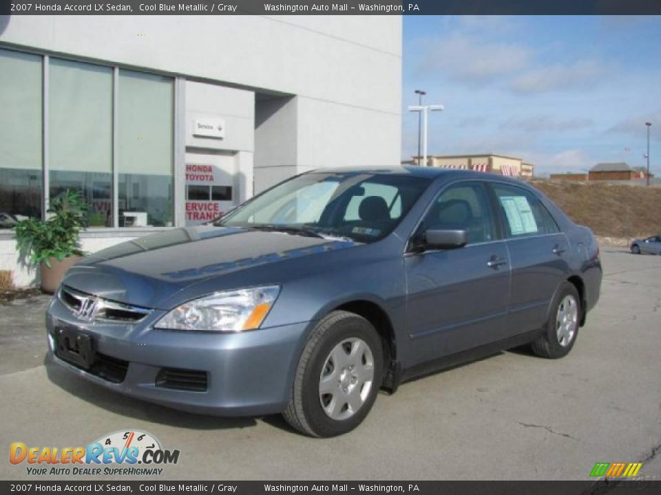 2007 Honda Accord LX Sedan Cool Blue Metallic / Gray Photo #2