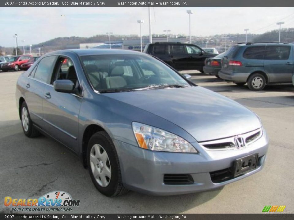2007 Honda Accord LX Sedan Cool Blue Metallic / Gray Photo #8