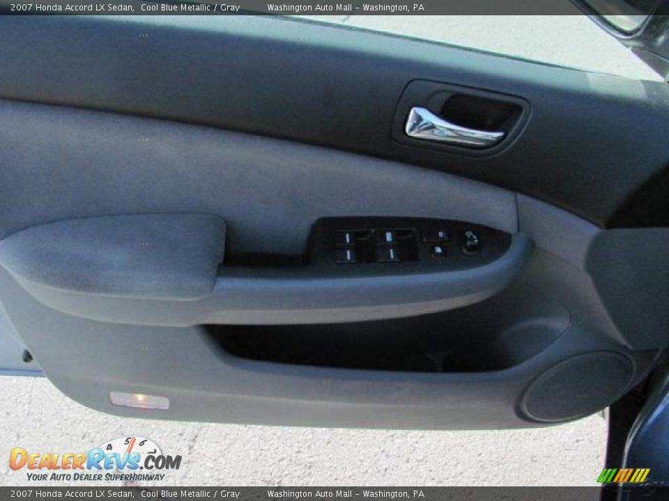2007 Honda Accord LX Sedan Cool Blue Metallic / Gray Photo #12