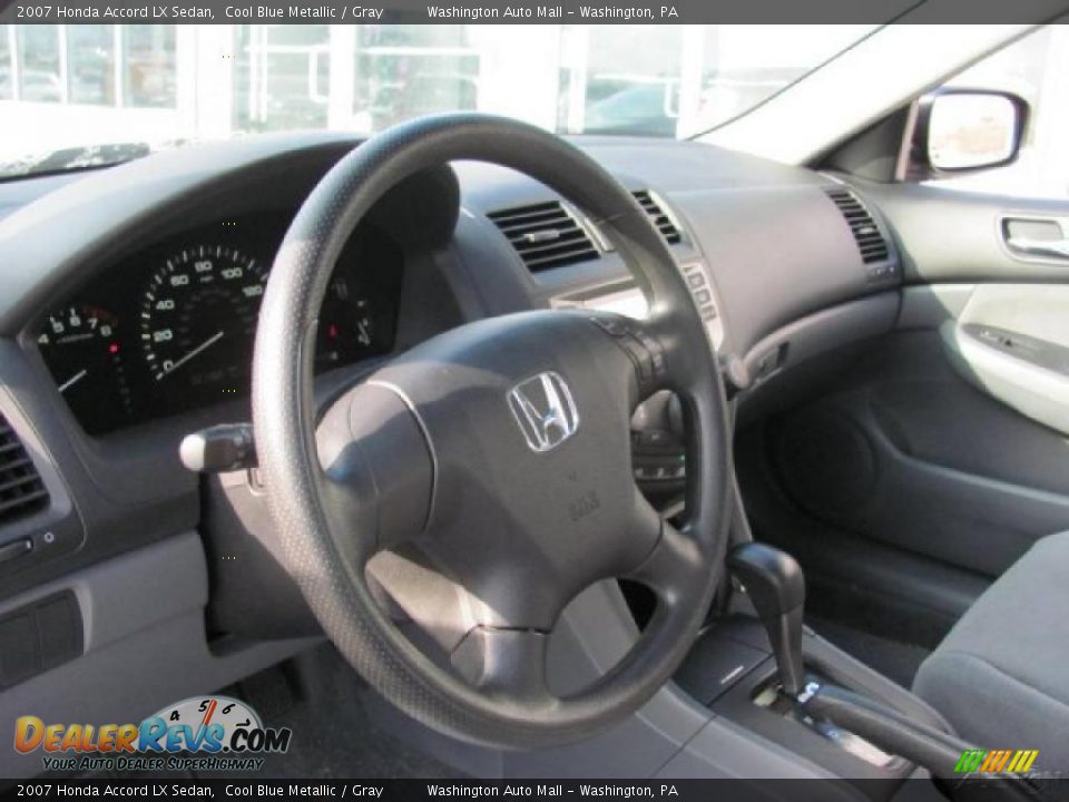 2007 Honda Accord LX Sedan Cool Blue Metallic / Gray Photo #13