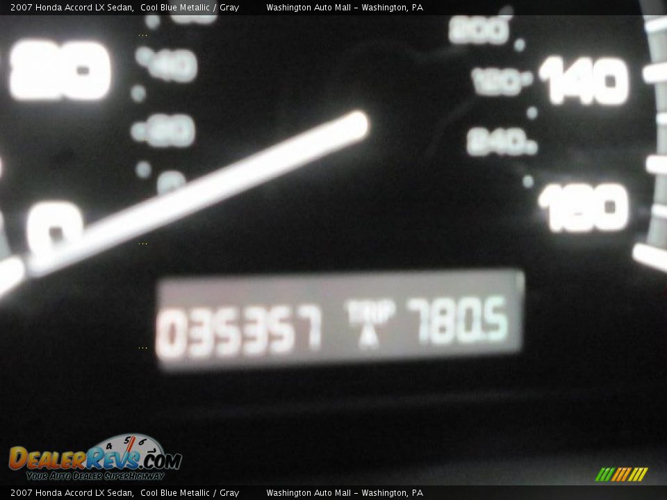 2007 Honda Accord LX Sedan Cool Blue Metallic / Gray Photo #17
