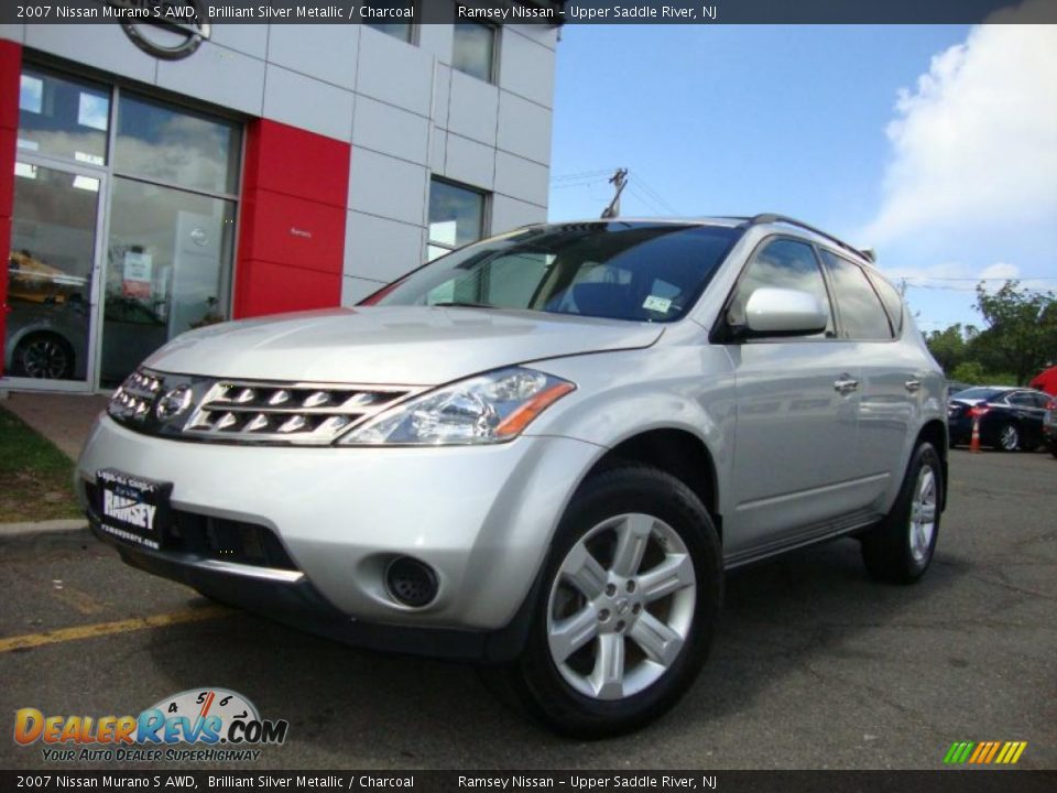 2007 Nissan Murano S AWD Brilliant Silver Metallic / Charcoal Photo #1