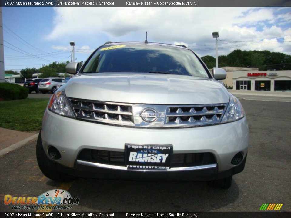 2007 Nissan Murano S AWD Brilliant Silver Metallic / Charcoal Photo #2