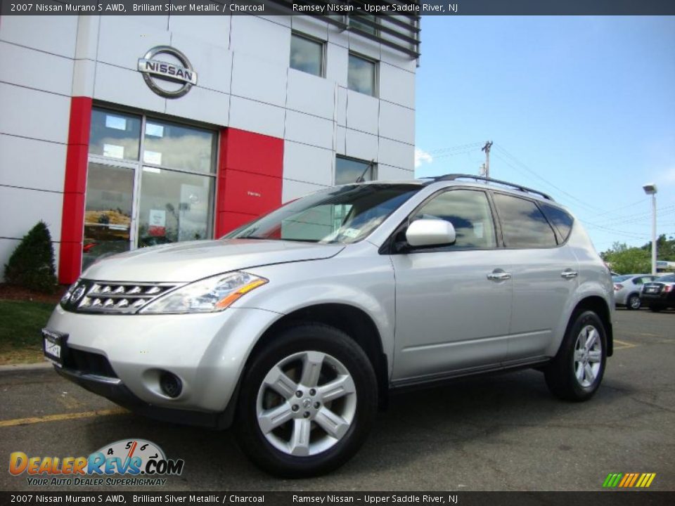 2007 Nissan Murano S AWD Brilliant Silver Metallic / Charcoal Photo #4