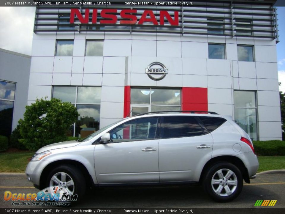 2007 Nissan Murano S AWD Brilliant Silver Metallic / Charcoal Photo #5