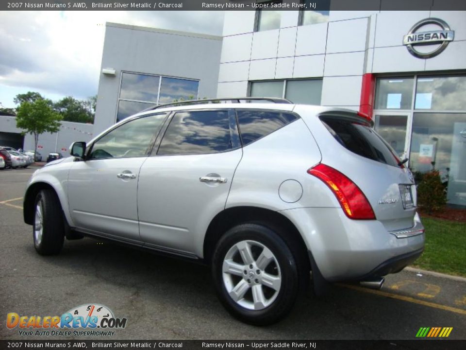 2007 Nissan Murano S AWD Brilliant Silver Metallic / Charcoal Photo #6
