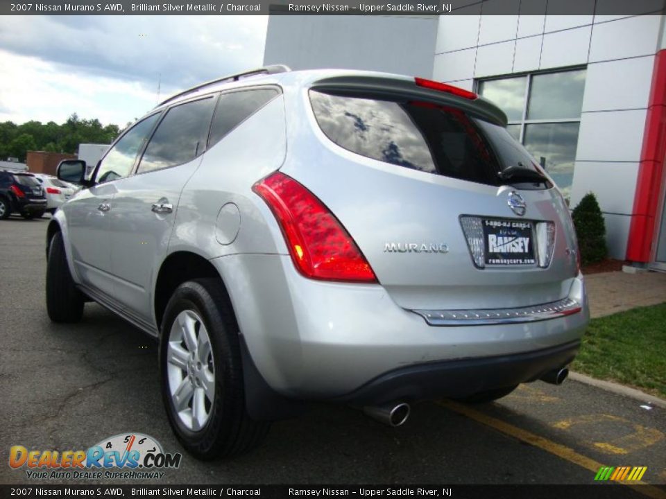 2007 Nissan Murano S AWD Brilliant Silver Metallic / Charcoal Photo #7