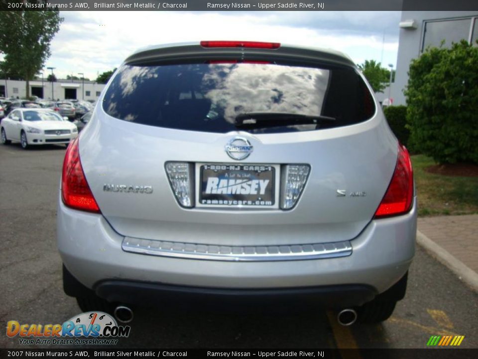 2007 Nissan Murano S AWD Brilliant Silver Metallic / Charcoal Photo #8
