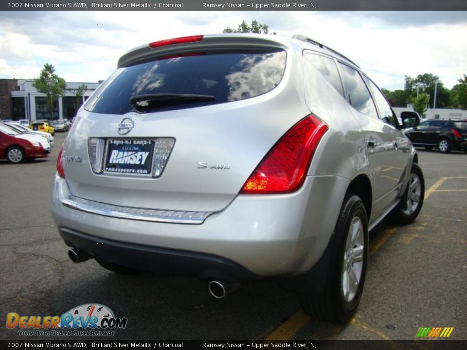 2007 Nissan Murano S AWD Brilliant Silver Metallic / Charcoal Photo #9