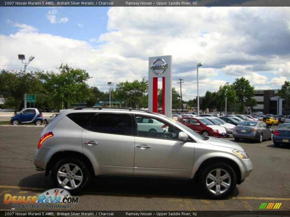 2007 Nissan Murano S AWD Brilliant Silver Metallic / Charcoal Photo #11